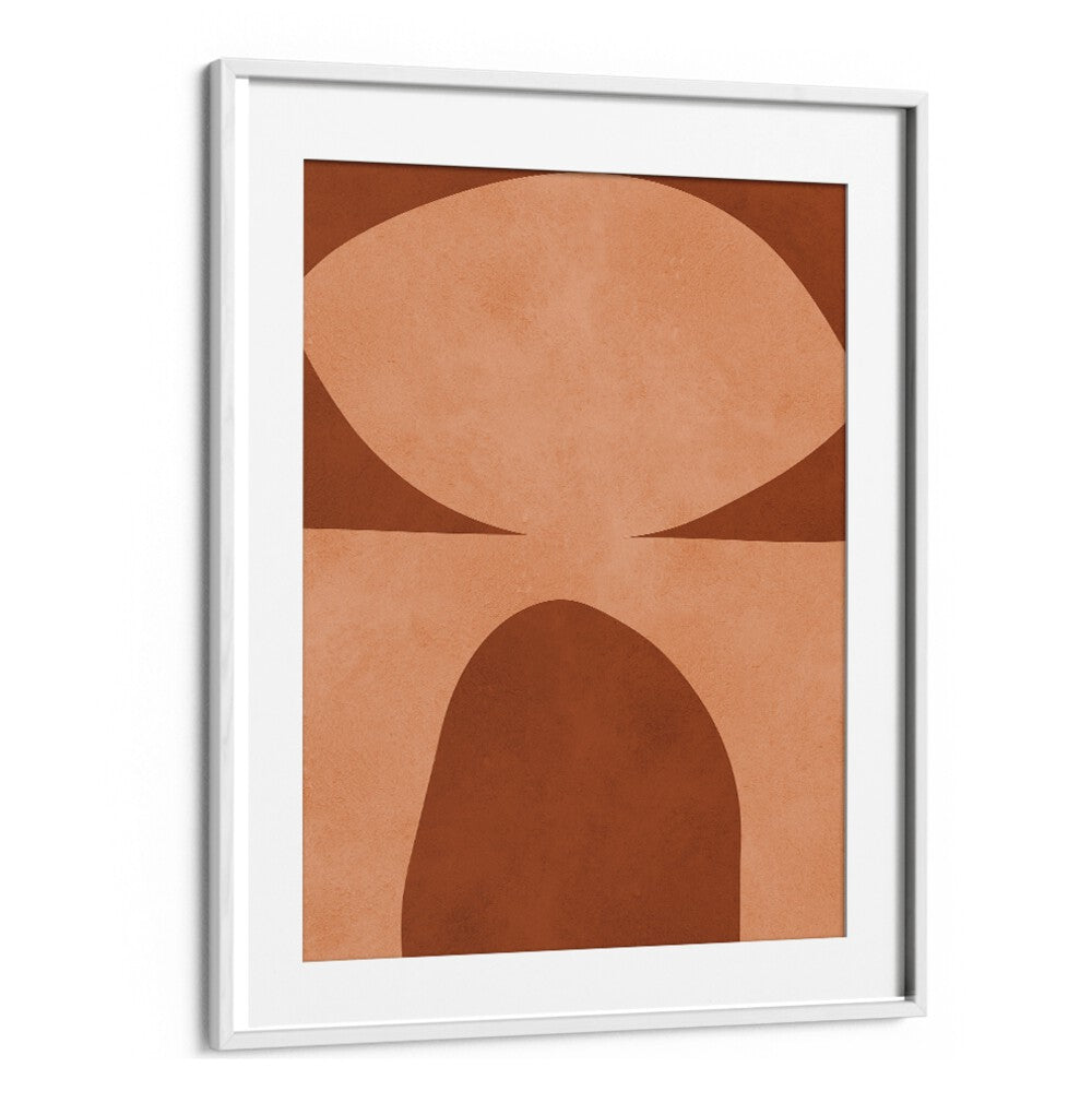 Stunning TRIBAL V, ABSTRACT PAINTINGS featuring elegant shapes and earthy tones, perfect for modern art lovers.