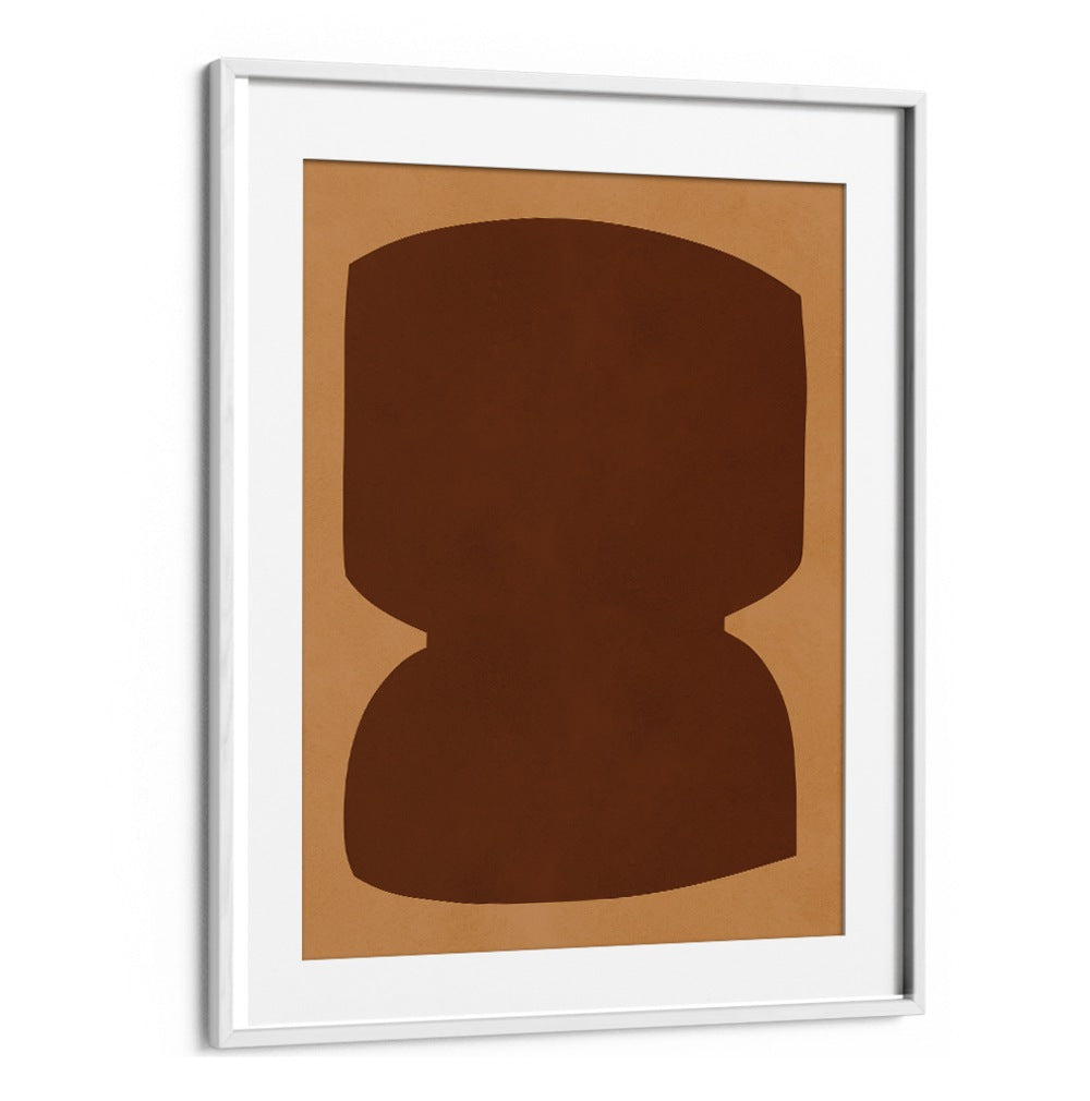 Modern ORGANIC ART XIV, GEOMETRIC ART PRINTS featuring a unique brown composition, perfect for elegant home decor.
