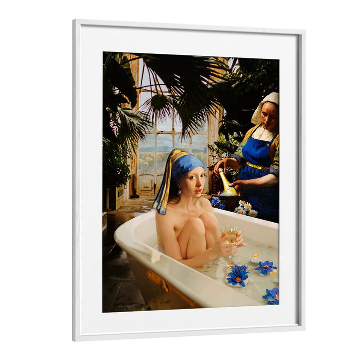 Relaxing scene featuring the CLASSIC SPA TIME, ALTERED ART PRINTS, perfect for enhancing tranquility in your home.