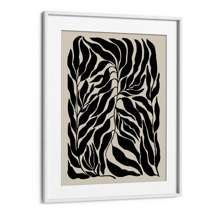 Elegant BLACK LEAVES, FLORAL FLOWER PAINTINGS by Elena Ristova, showcasing intricate botanical artistry.