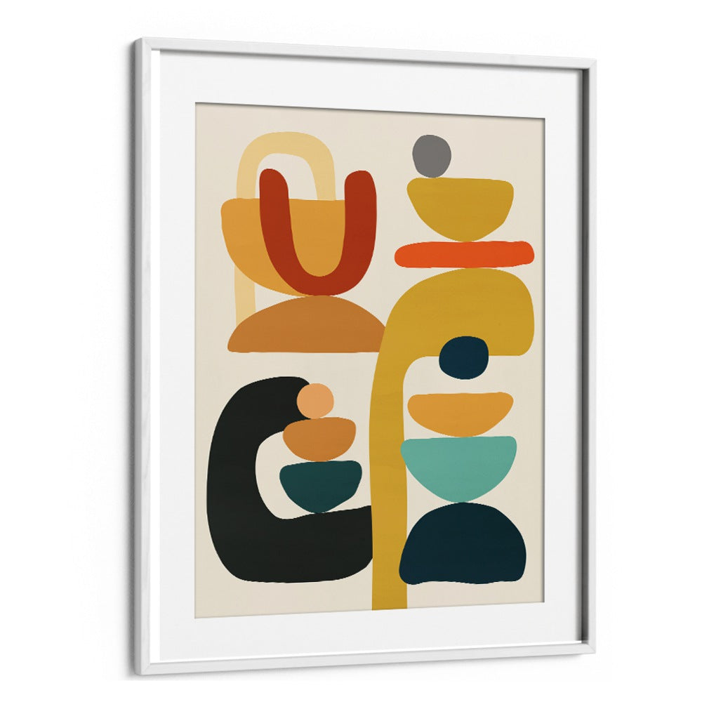 Colorful abstract design of ORGANIC III, BOHO ART PAINTINGS, perfect for modern home decor.