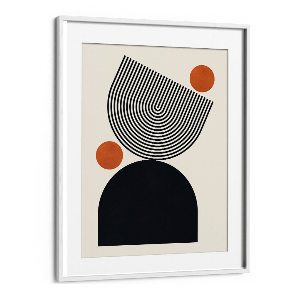 Stylish CIRCLES AND LINES V, BOHO ART PAINTINGS featuring bold shapes and lines, perfect for modern home decor.