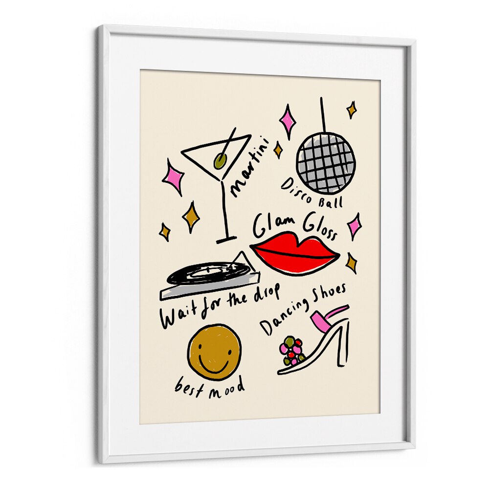 Colorful RETRO DISCO I, FASHION POSTERS showcasing disco themes, perfect for adding style and nostalgia to your space.