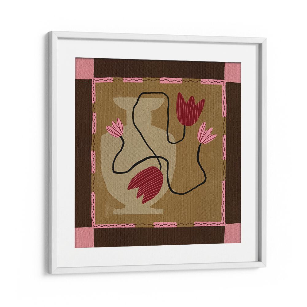 Vibrant OUT OF VASE BLOOMS IV, FLORAL FLOWER PAINTINGS, enhances modern decor with stunning floral artistry.