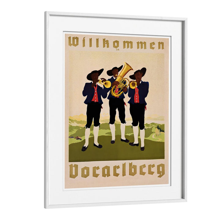Colorful WILLHOMMEN Vintage Travel Posters featuring musicians, perfect for adding charm and nostalgia to any space.