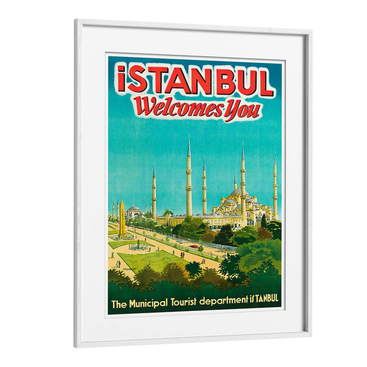 Stylish ISTANBUL II Vintage Travel Posters inviting you to explore Istanbul's rich culture and history. Perfect for decor.