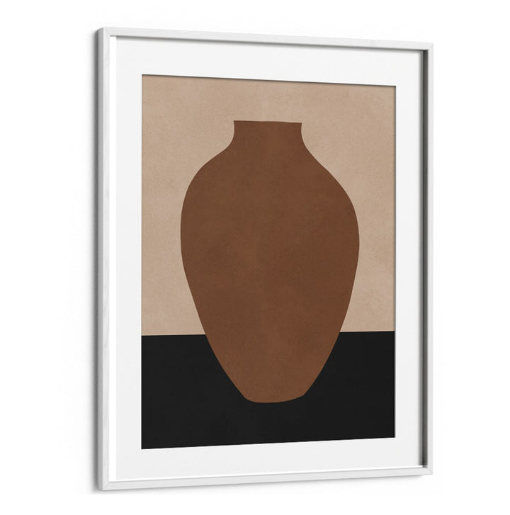 Elegant TRIBAL SHAPES VIII, GEOMETRIC ART PRINTS featuring a modern vase design, perfect for enhancing your decor.