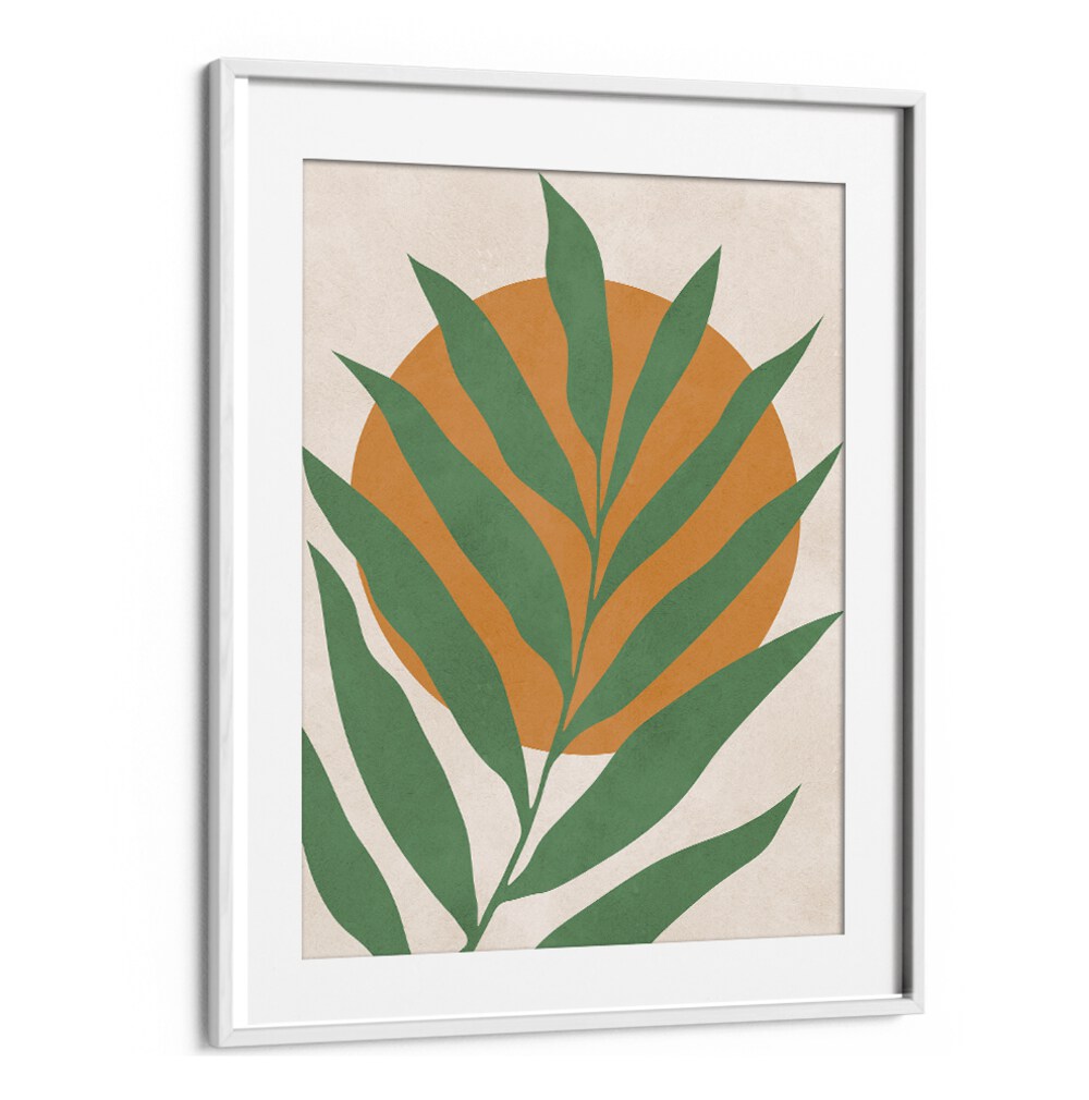 Vibrant TROPICAL III, BOHO ART PAINTINGS featuring lush leaves and warm tones, perfect for refreshing any space.