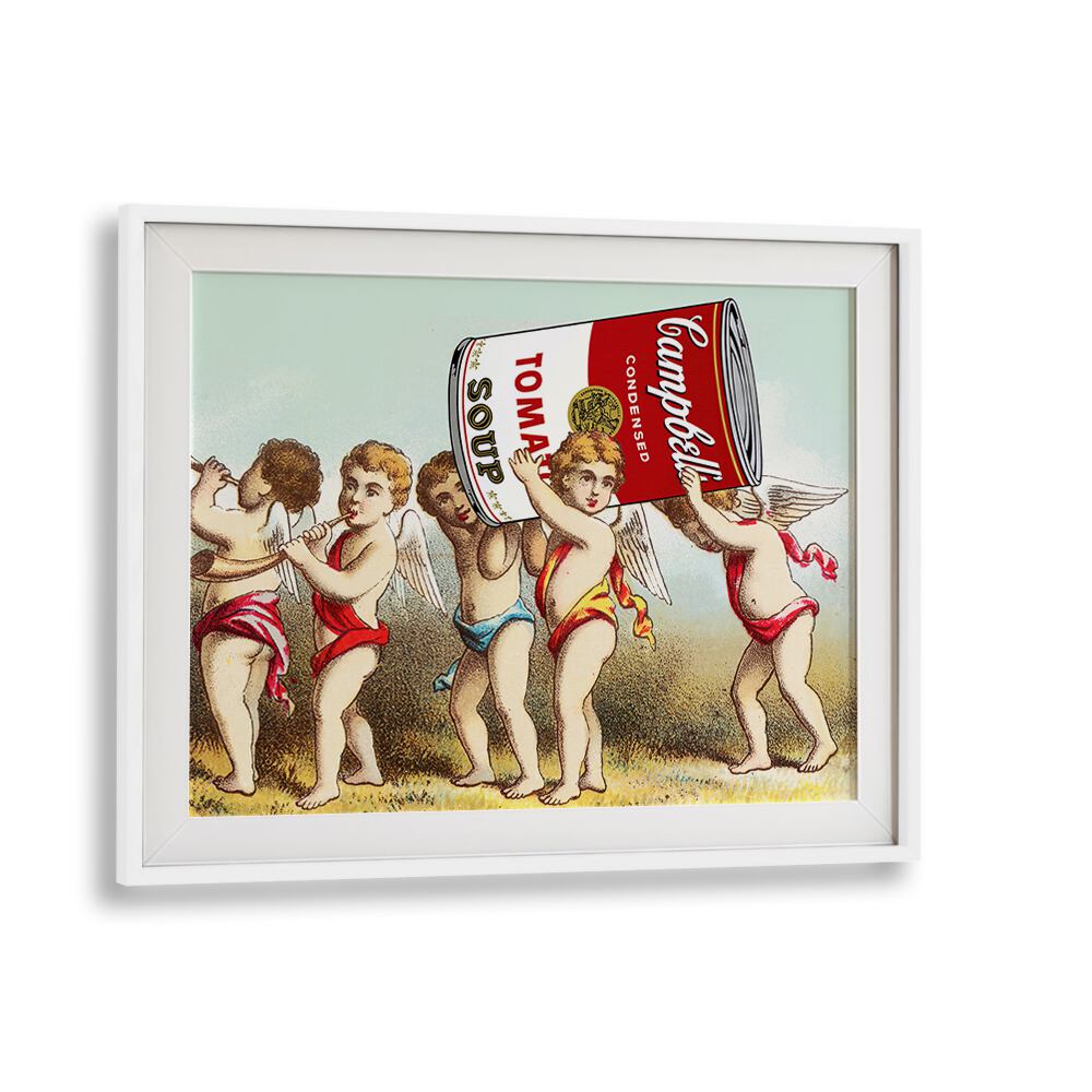 Charming altered art prints, "WE HAVE A SNACK," by Dikhotomy add humor and creativity to any space.