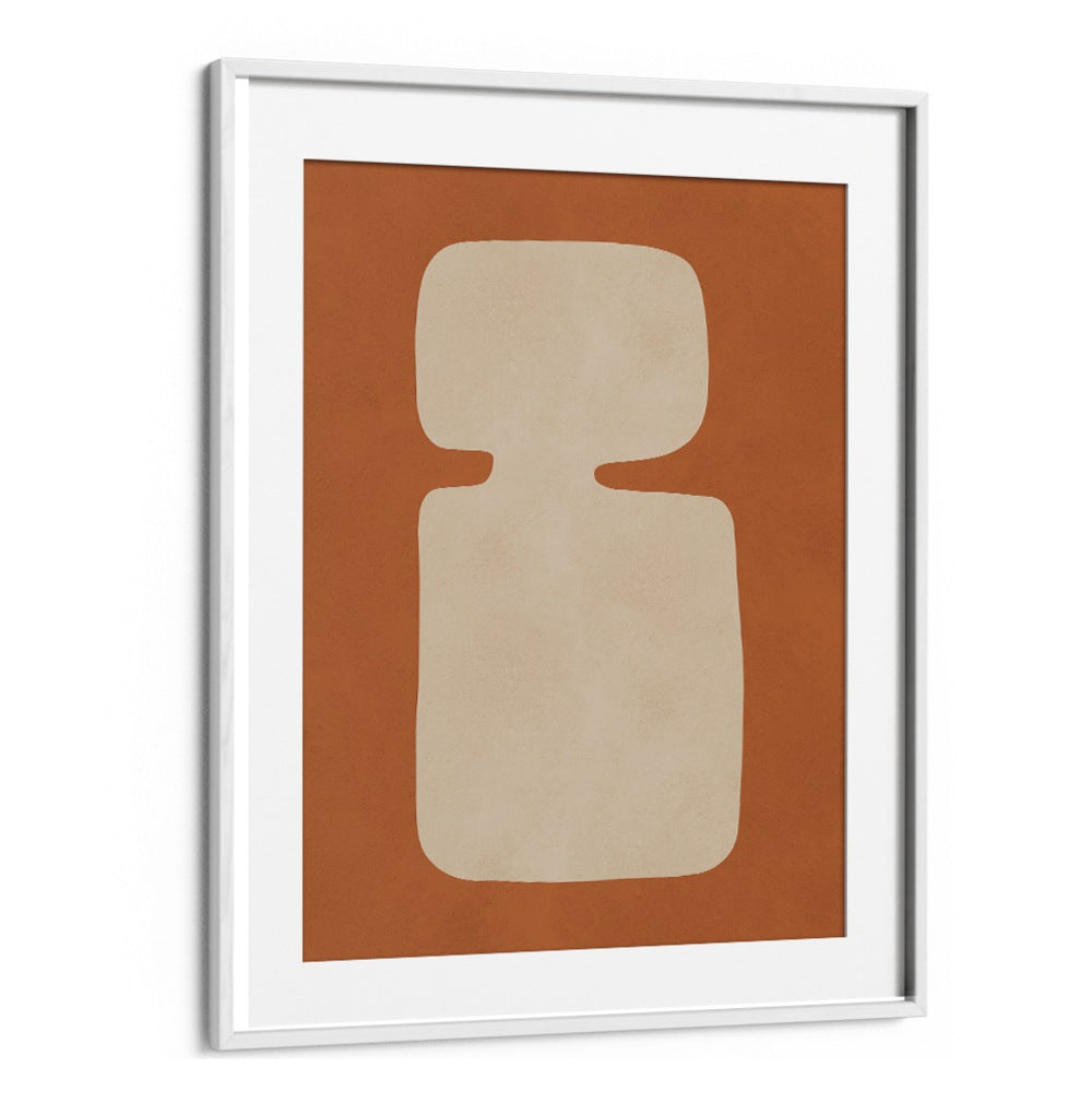 Elegant TRIBAL SHAPES XVII, GEOMETRIC ART PRINTS featuring earthy tones, perfect for modern decor and cultural flair.