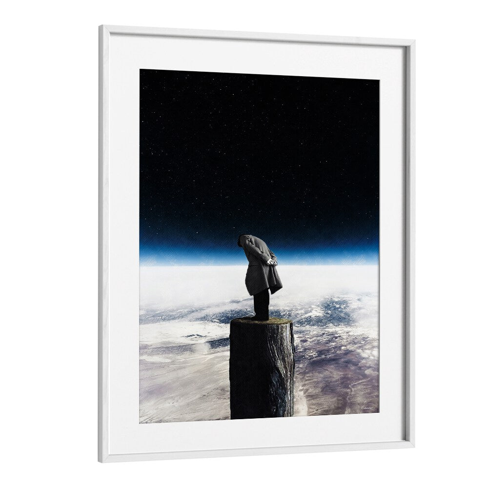 Surreal art print "I ALONE" by UNDERDOTT invites exploration of imagination and depth, perfect for your collection.