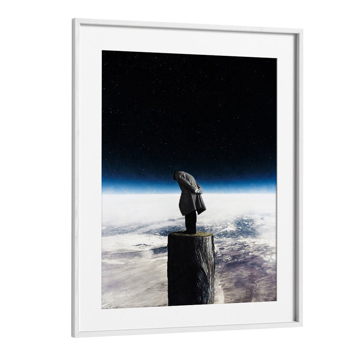 Surreal art print "I ALONE" by UNDERDOTT invites exploration of imagination and depth, perfect for your collection.