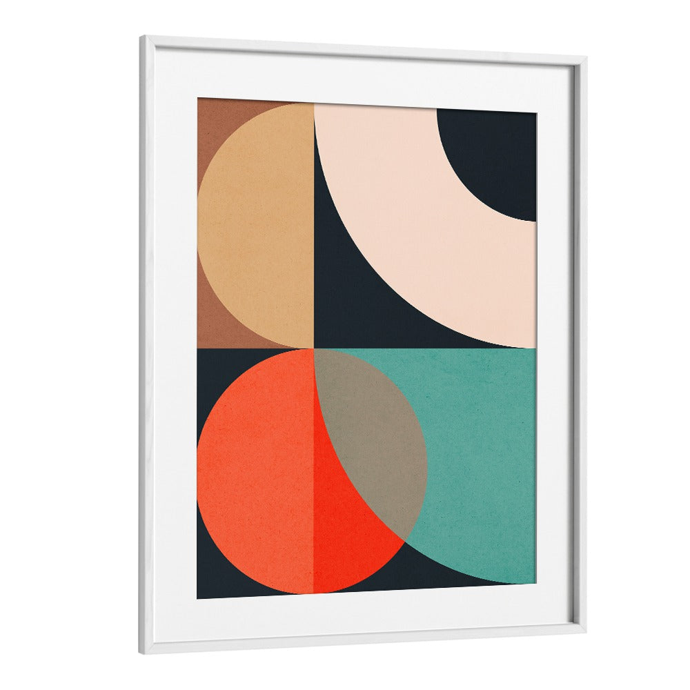 CIRCLES IN HARMONY IV, GEOMETRIC ART PRINTS features vibrant circles in a stunning abstract design, perfect for any space.
