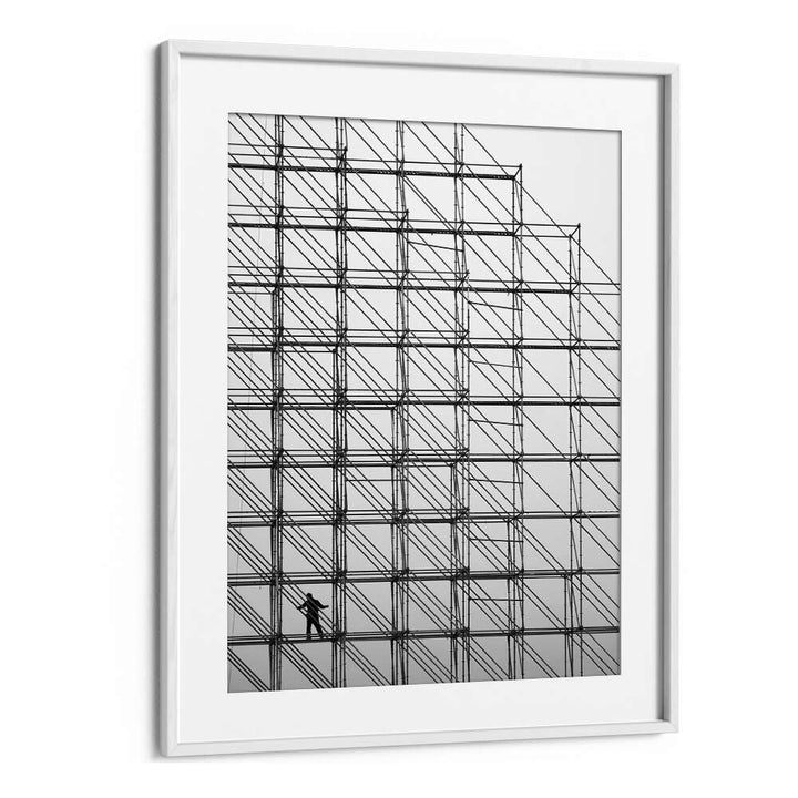 CUBE, PHOTOGRAPHY PRINTS showcasing a striking black and white architectural design for art enthusiasts.