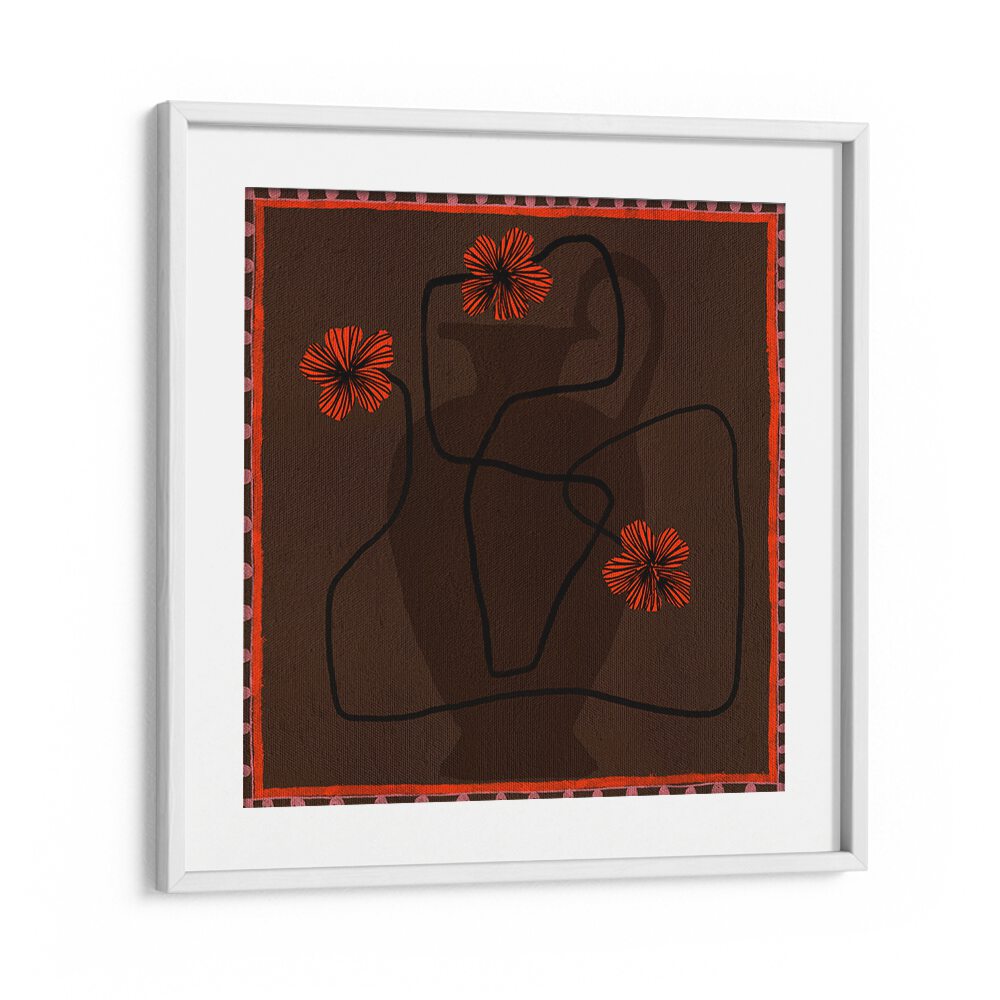 Stylish OUT OF VASE BLOOMS III, FLORAL FLOWER PAINTINGS featuring vibrant flowers and modern aesthetics for elegant decor.