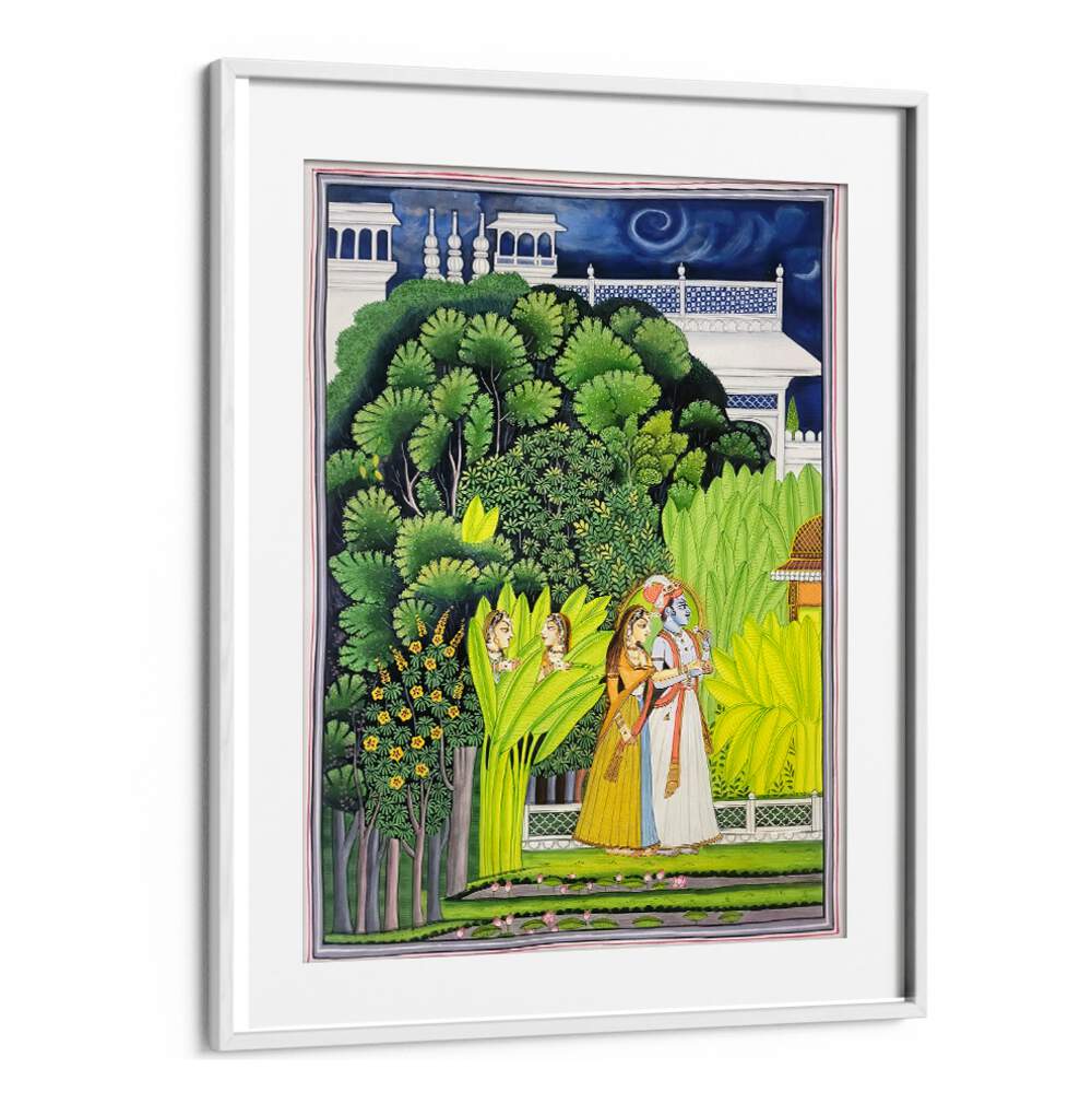 Exquisite RADHA KRISHNA, INDIAN ART PAINTINGS showcasing divine love, perfect for elevating your living space.