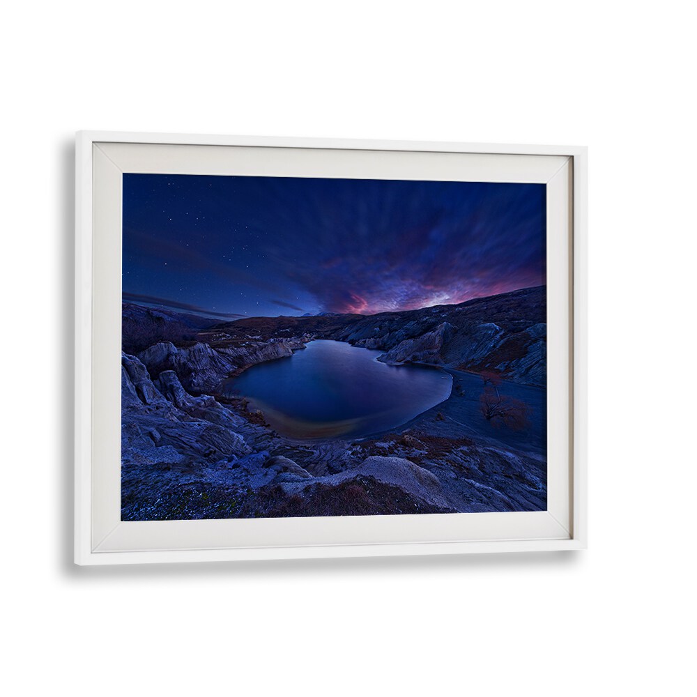 Serene BLUE LAKE, PHOTOGRAPHY PRINTS showcasing tranquil landscapes to enhance your space with nature's beauty.