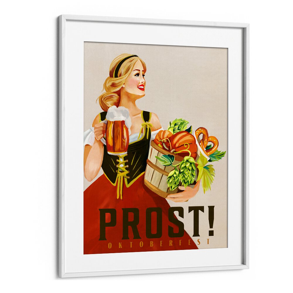 Celebrate with festive decor using PROST OKTOBERFEST, BAR art, perfect for enhancing any pub or home gathering.