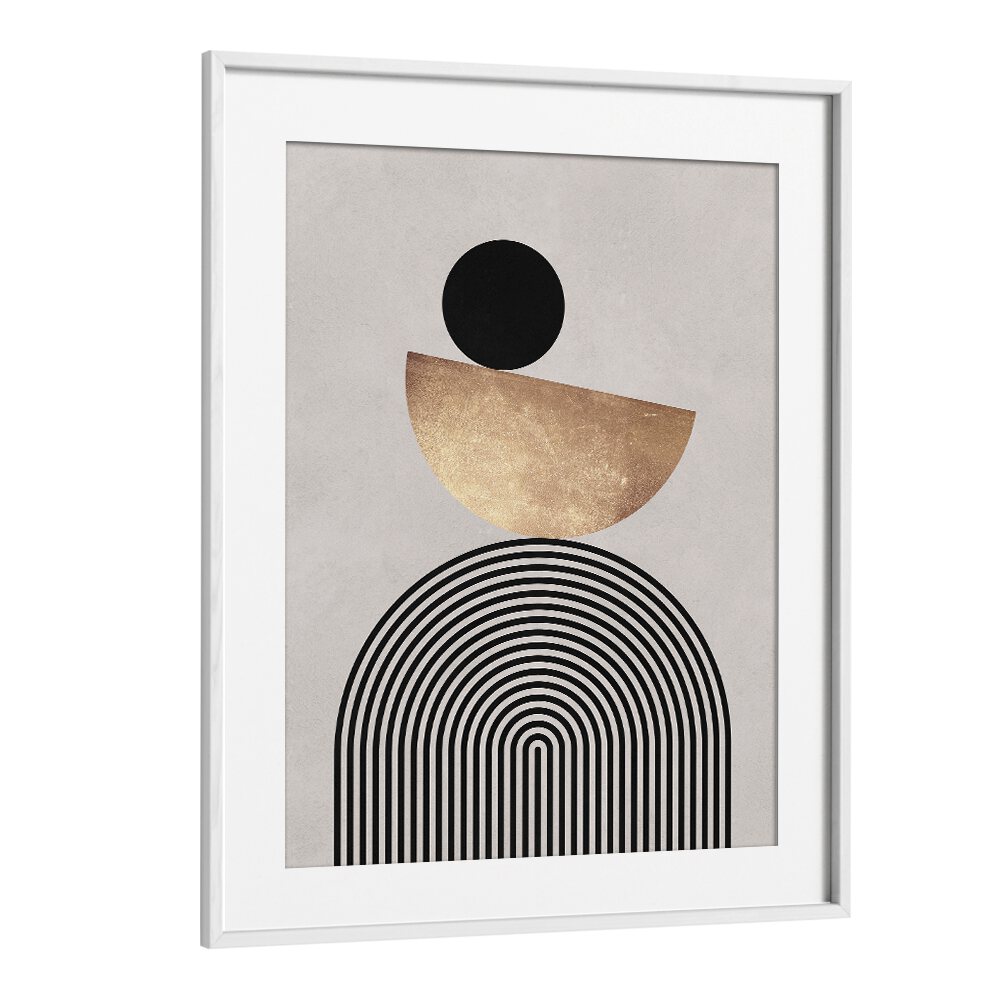 Stunning LINES AND CIRCLES XX, GEOMETRIC ART PRINTS featuring black and gold designs for modern decor.