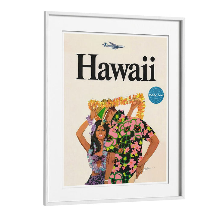 Colorful HAWAII I, VINTAGE TRAVEL POSTERS featuring vibrant culture, perfect for transforming your space into paradise.