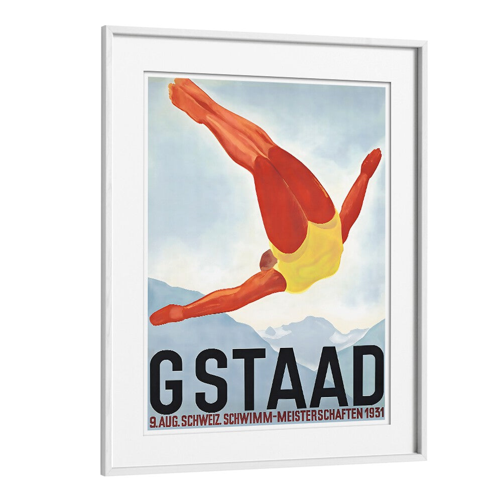 GSTAAD I, VINTAGE TRAVEL POSTERS capture the essence of nostalgia and classic charm in stunning art decor.