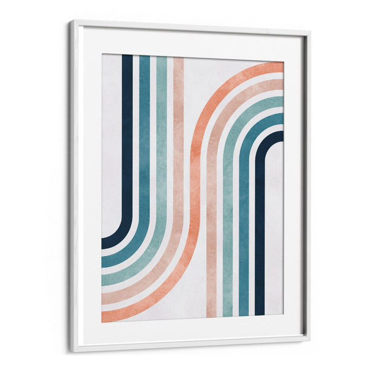 Stylish LINES AND ARCS II, GEOMETRIC ART PRINTS featuring vibrant curves, perfect for modern decor and creative spaces.