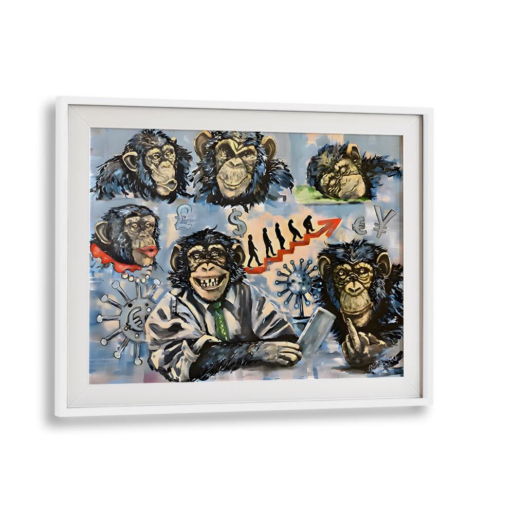 Stunning MEETING 2021, COMIC POSTERS featuring vibrant monkey art, perfect for energizing your space and igniting creativity.