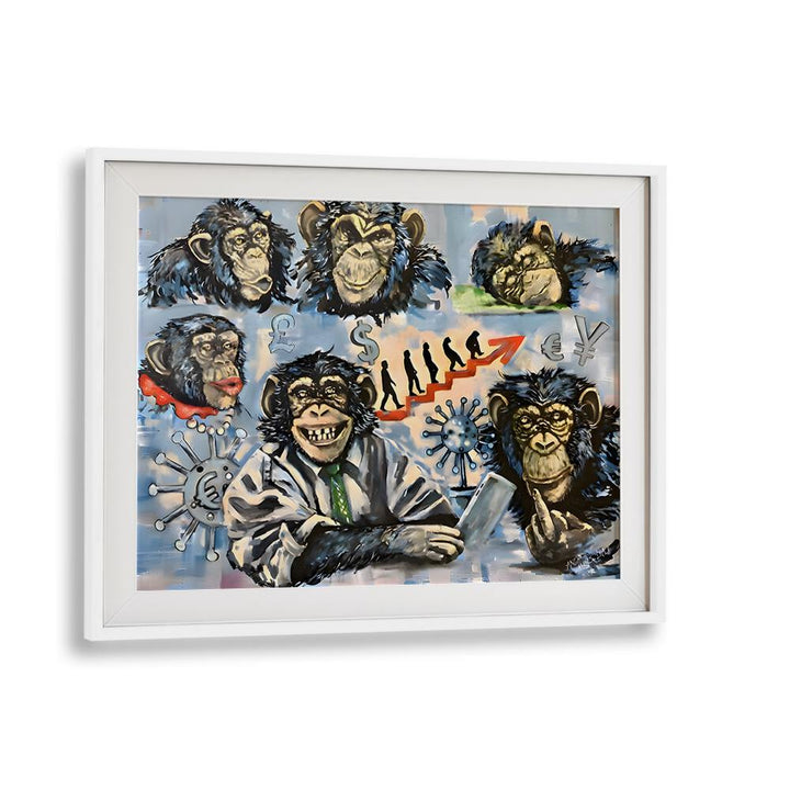 Stunning MEETING 2021, COMIC POSTERS featuring vibrant monkey art, perfect for energizing your space and igniting creativity.