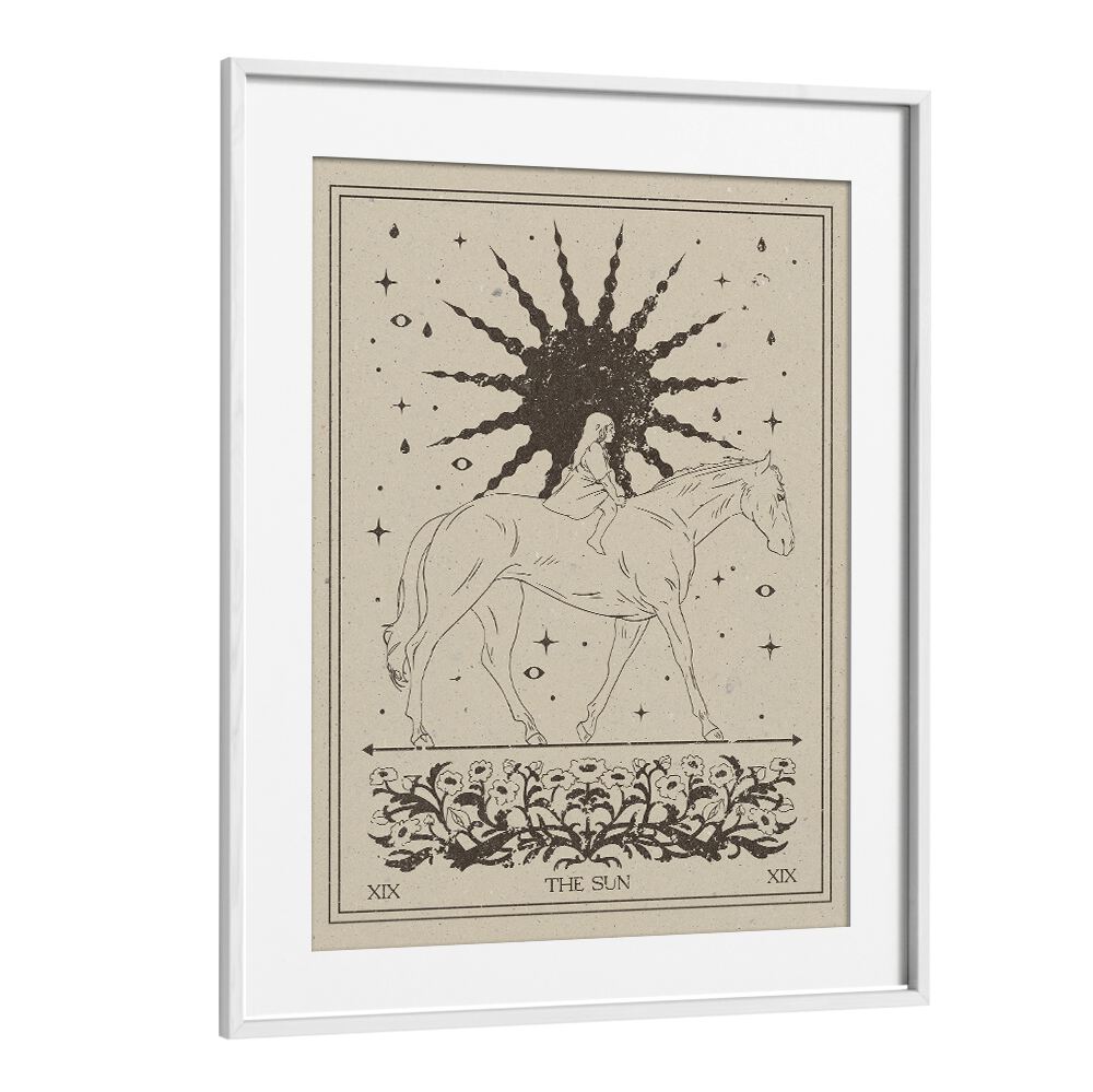 Elevate your decor with THE SUN I , ZODIAC poster, a celestial piece for spiritual and astrological enthusiasts.