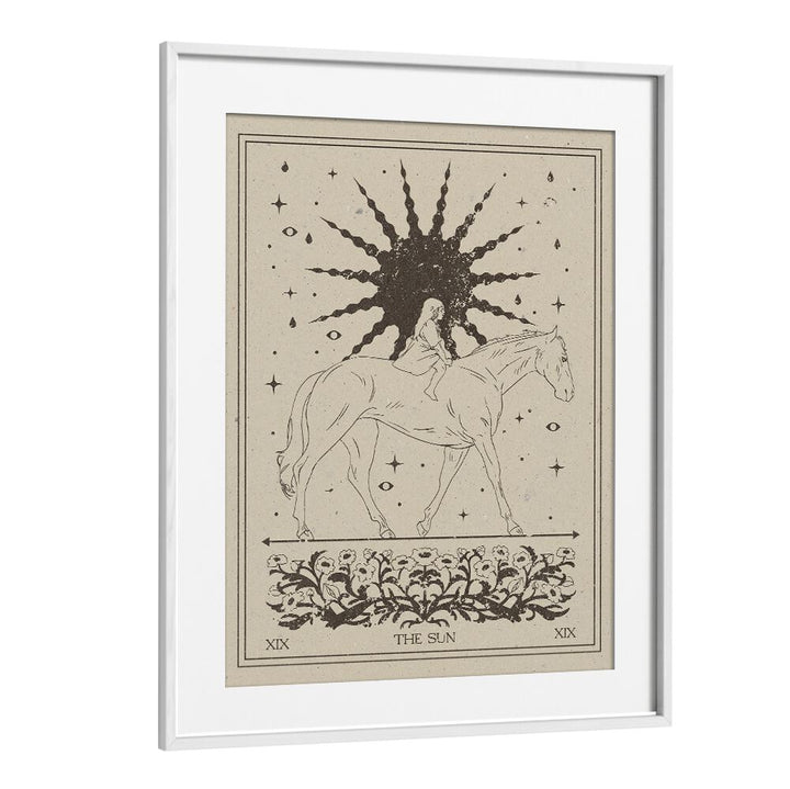 Elevate your decor with THE SUN I , ZODIAC poster, a celestial piece for spiritual and astrological enthusiasts.