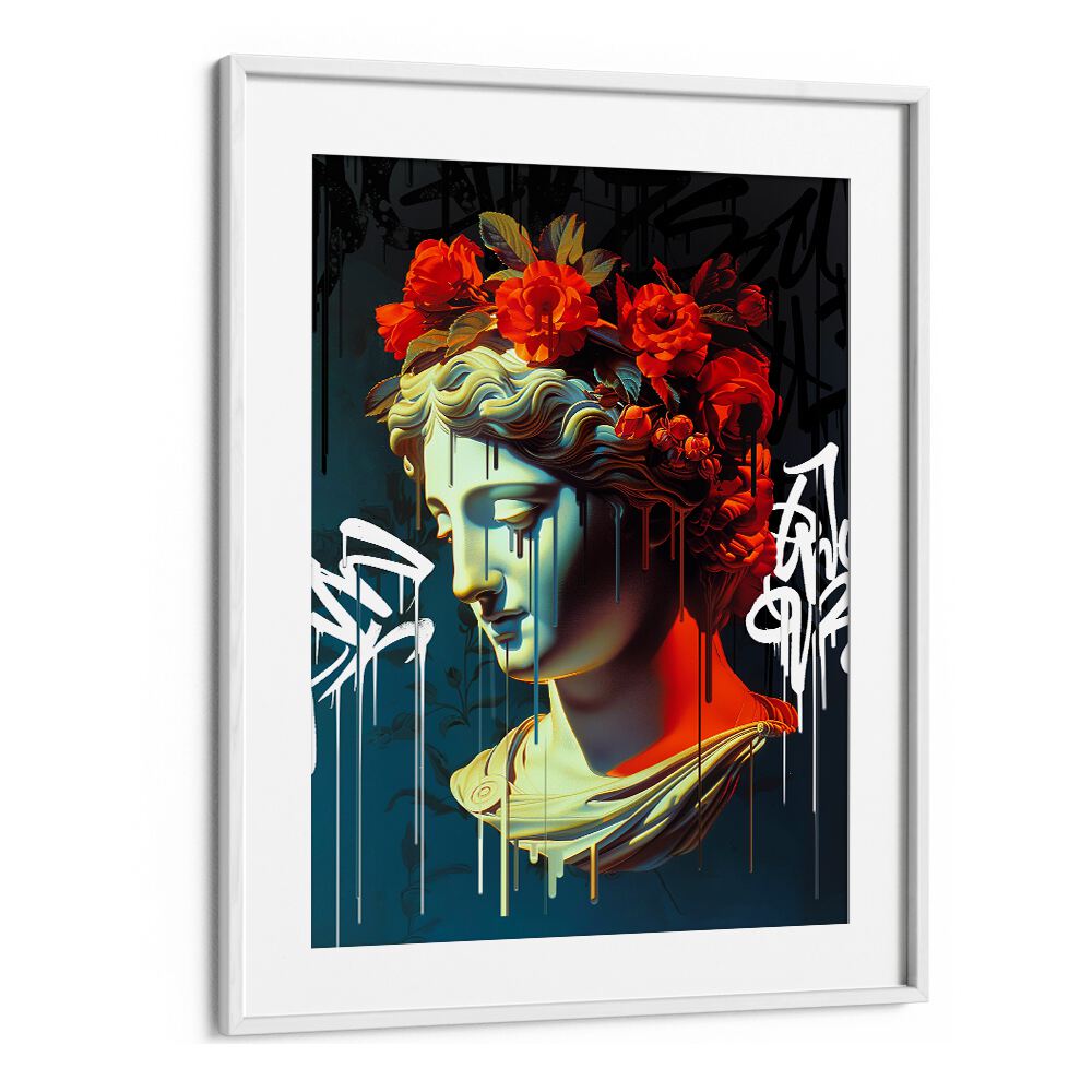 VANDAL CASANDRA, ALTERED ART PRINTS by DIKHOTOMY showcases modern aesthetics with a rebellious flair.
