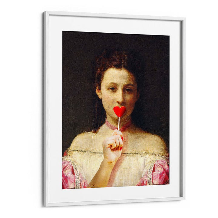 Whimsical LOLLIPOP GIRL, ALTERED ART PRINTS by Dikhotomy, perfect for adding charm to your decor.