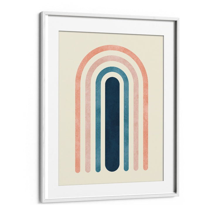 Elegant LINES AND ARCS III, BOHO ART PAINTINGS featuring vibrant arch designs, perfect for modern decor.