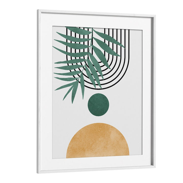 Stylish LEAVES V, BOHO ART PAINTINGS features abstract watercolor leaves, enhancing modern home decor beautifully.