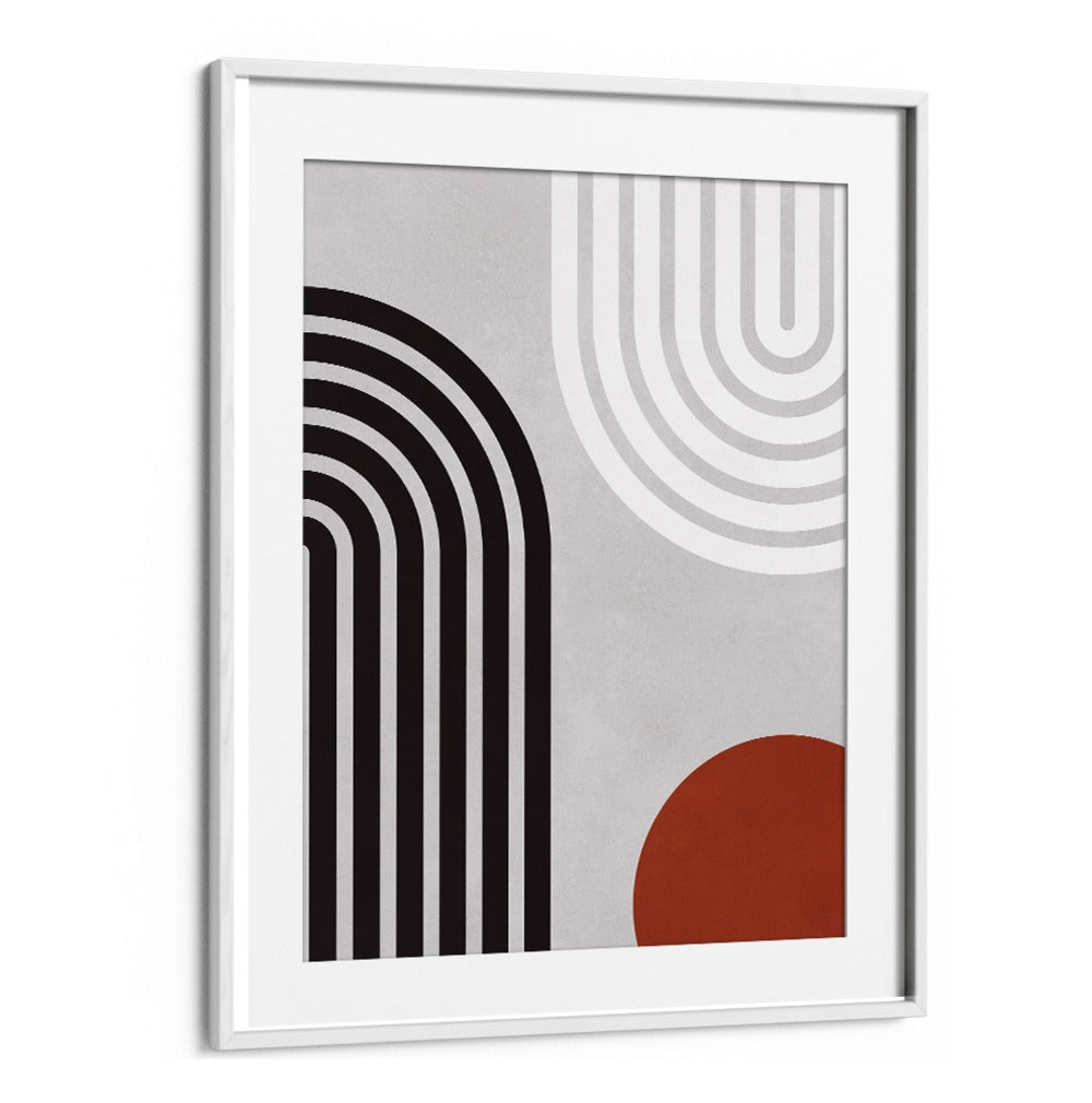Stylish LINES AND CIRCLES XIV, BOHO ART PAINTINGS featuring bold shapes and lines, perfect for modern decor.