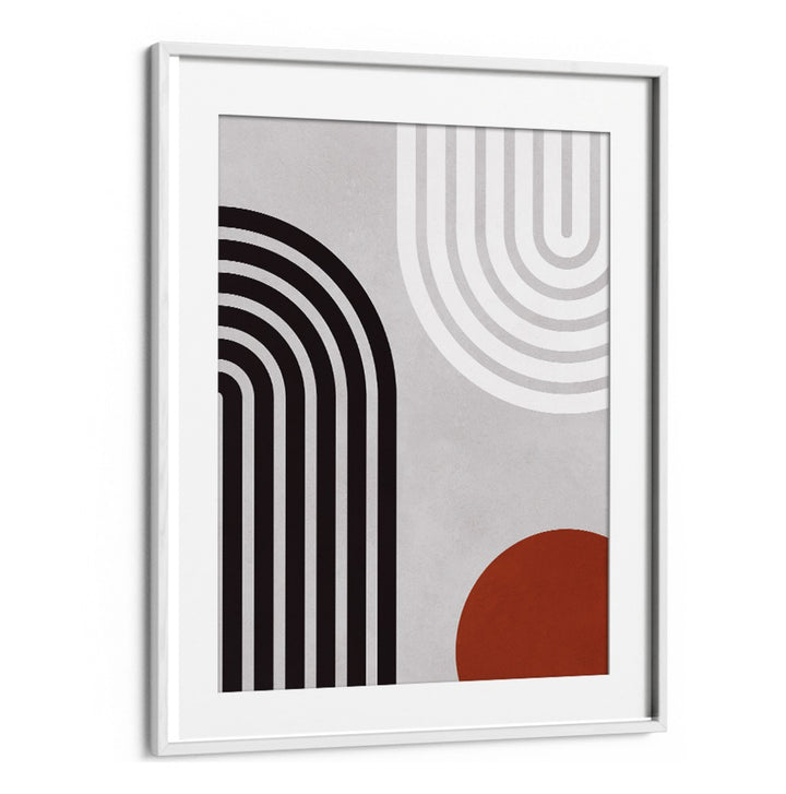 Stylish LINES AND CIRCLES XIV, BOHO ART PAINTINGS featuring bold shapes and lines, perfect for modern decor.