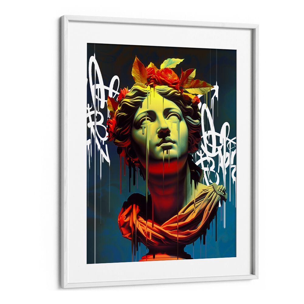 VANDAL IRIS, ALTERED ART PRINTS by DIKHOTOMY features vibrant colors and modern artistry for creative spaces.