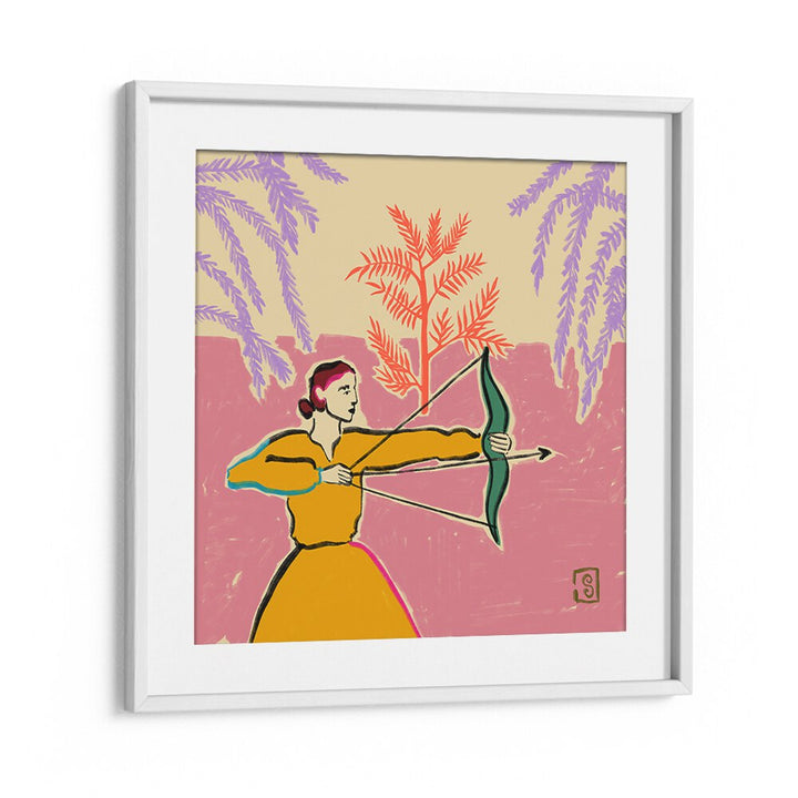 Colorful SAGITTARIUS III, ZODIAC poster showcasing a Sagittarius archer, perfect for enhancing your artistic space.