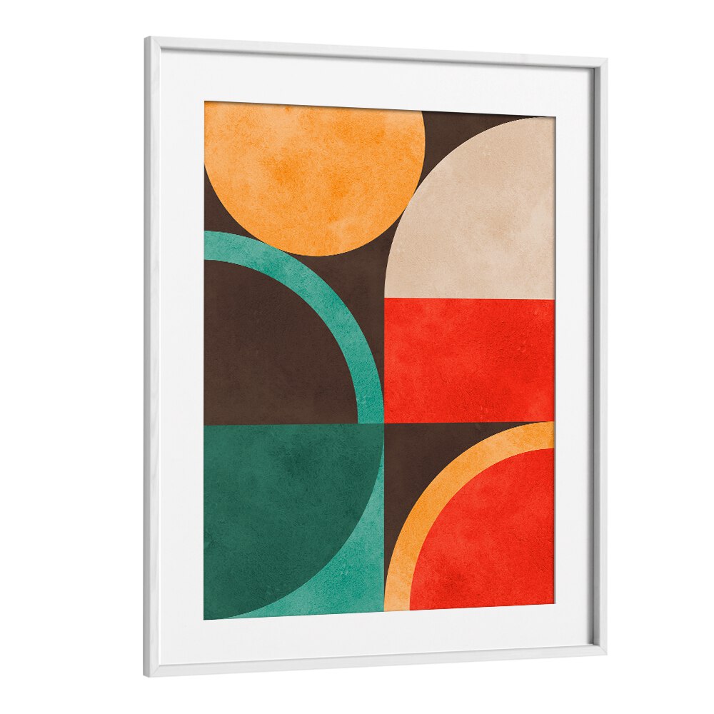 CIRCLES IN HARMONY XIII, GEOMETRIC ART PRINTS feature vibrant shapes and colors, perfect for modern decor.
