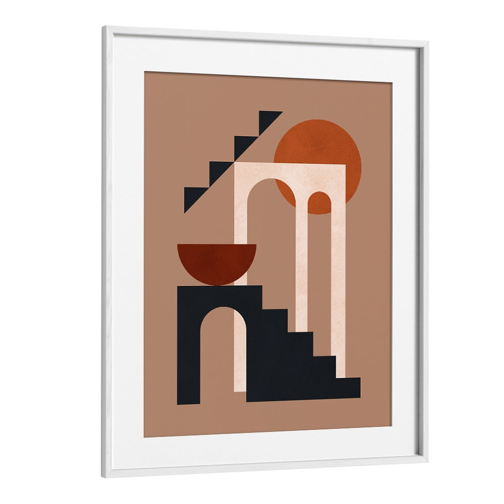 Stylish GEOMETRIC COMPOSITION VI, BOHO ART PAINTINGS showcasing vibrant shapes, perfect for elevating your decor.