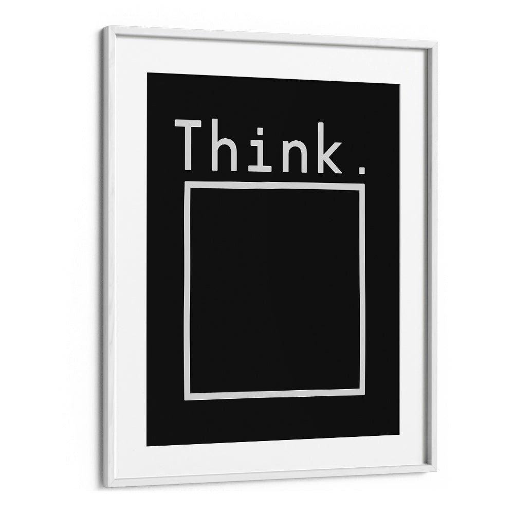 Stylish OUTSIDE THE BOX, QUOTES poster by Florent Bodart to inspire creativity and elevate your space.