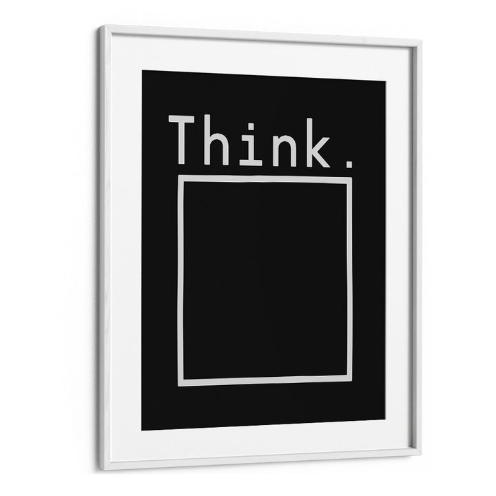 Stylish OUTSIDE THE BOX, QUOTES poster by Florent Bodart to inspire creativity and elevate your space.