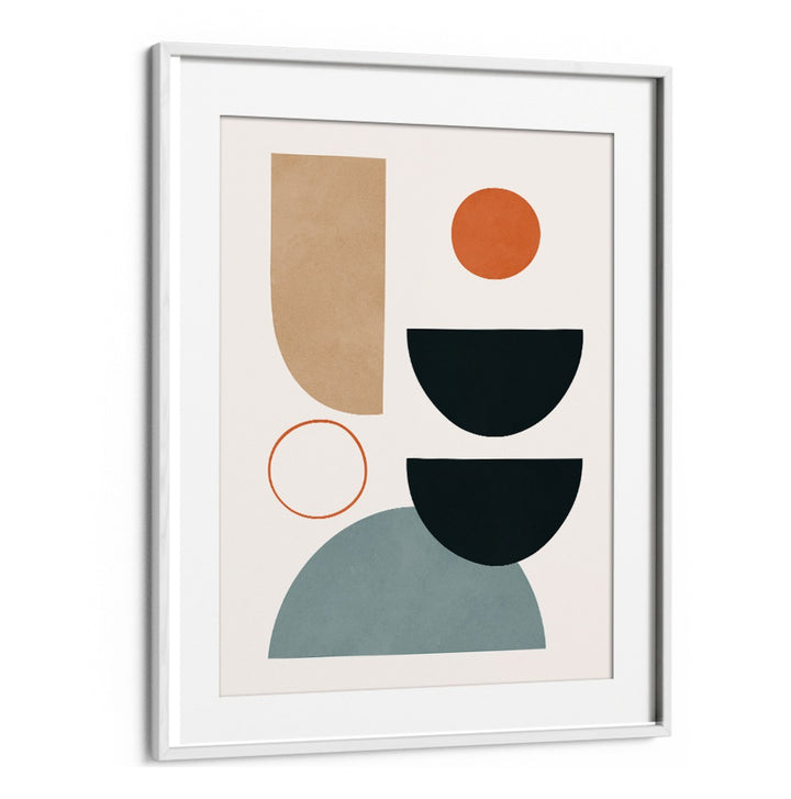 Explore SEMICIRCLES VI, BOHO ART PAINTINGS, featuring abstract shapes in warm tones for modern decor.
