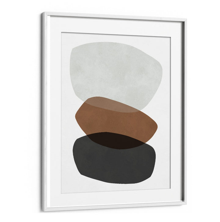 Stylish abstract painting, ROCK OVERLAY VII, enhances spaces with its unique design and earthy tones. Perfect for decor.