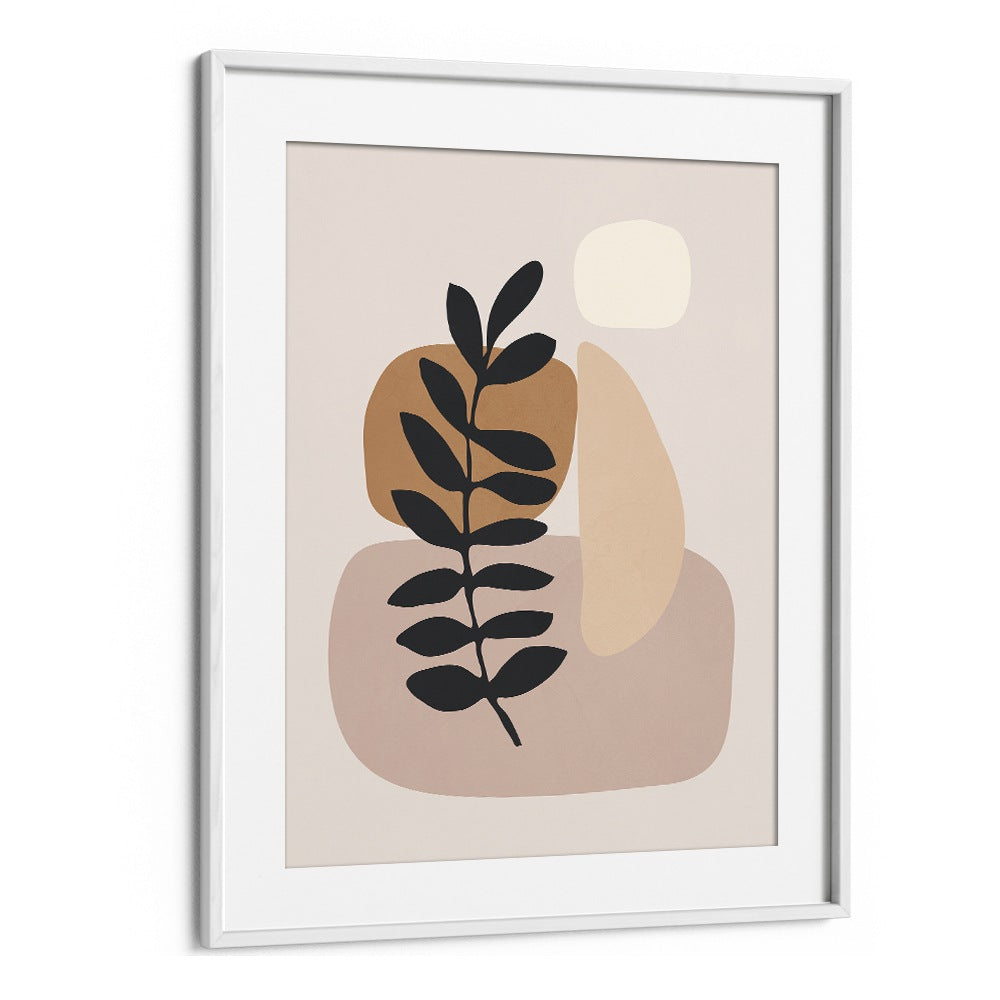 Elegant ABSTRACT MINIMAL PLANT, BOHO ART PAINTINGS featuring earthy tones and minimalist design for your home decor.