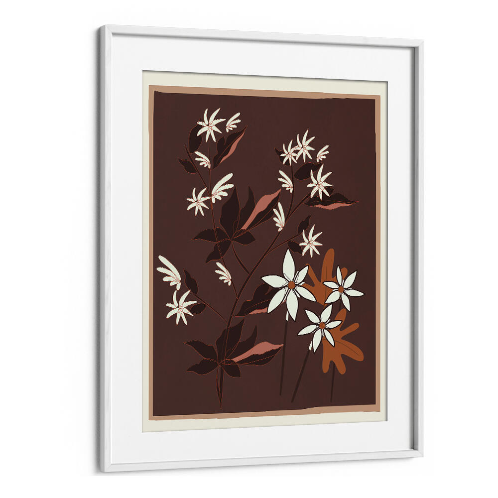 BLOSSOMS IN COCOA , FLORAL FLOWER PAINTINGS