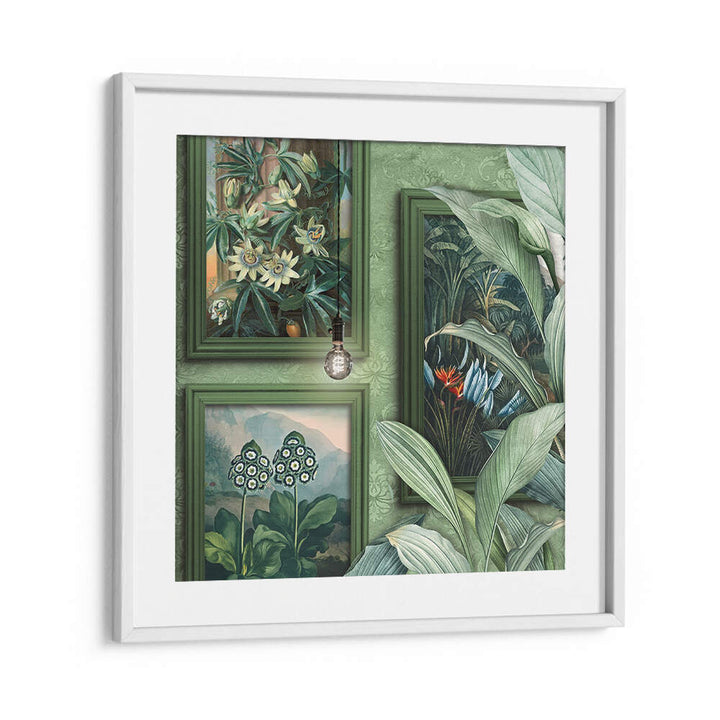 BOTANICAL WOODS , FLORAL FLOWER PAINTINGS