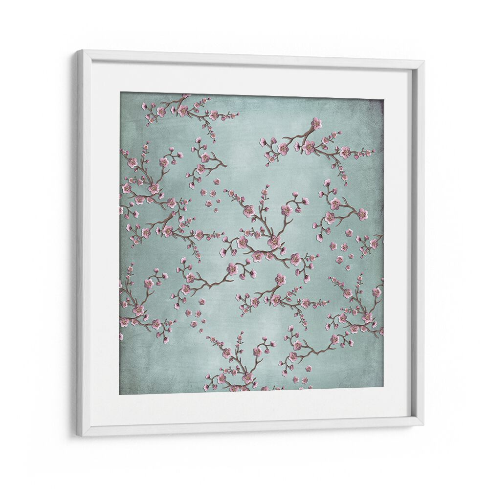 Delicate CHERRY BLOSSOMS II, FLORAL FLOWER PAINTINGS, showcasing vibrant floral beauty in an elegant design.