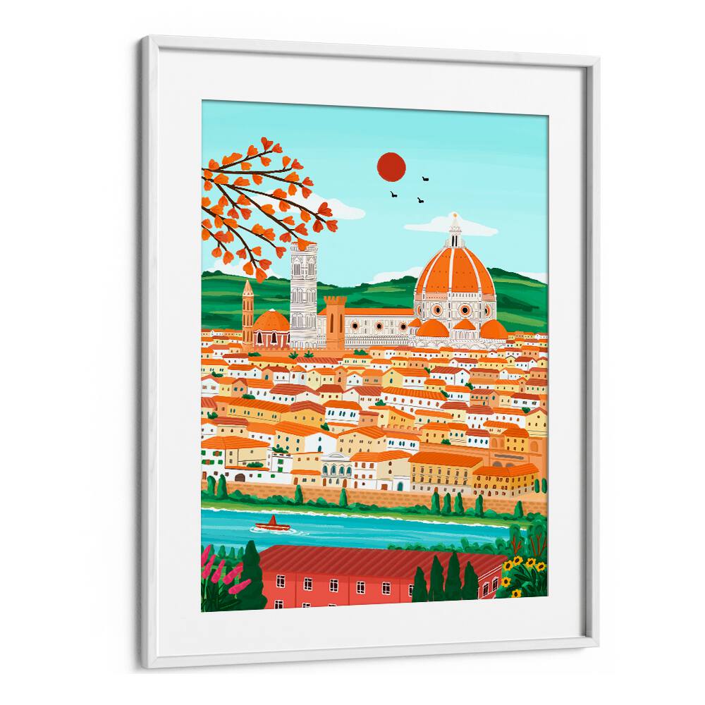 FLORENCE CITYSCAPE , TRAVEL POSTERS