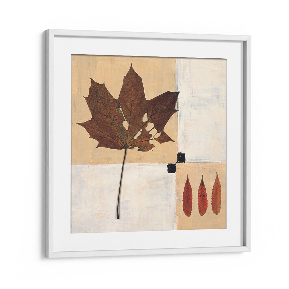 Exquisite AUTUMN LEAF HARMONY, FLORAL FLOWER PAINTINGS showcasing warm autumn tones for a cozy living space.
